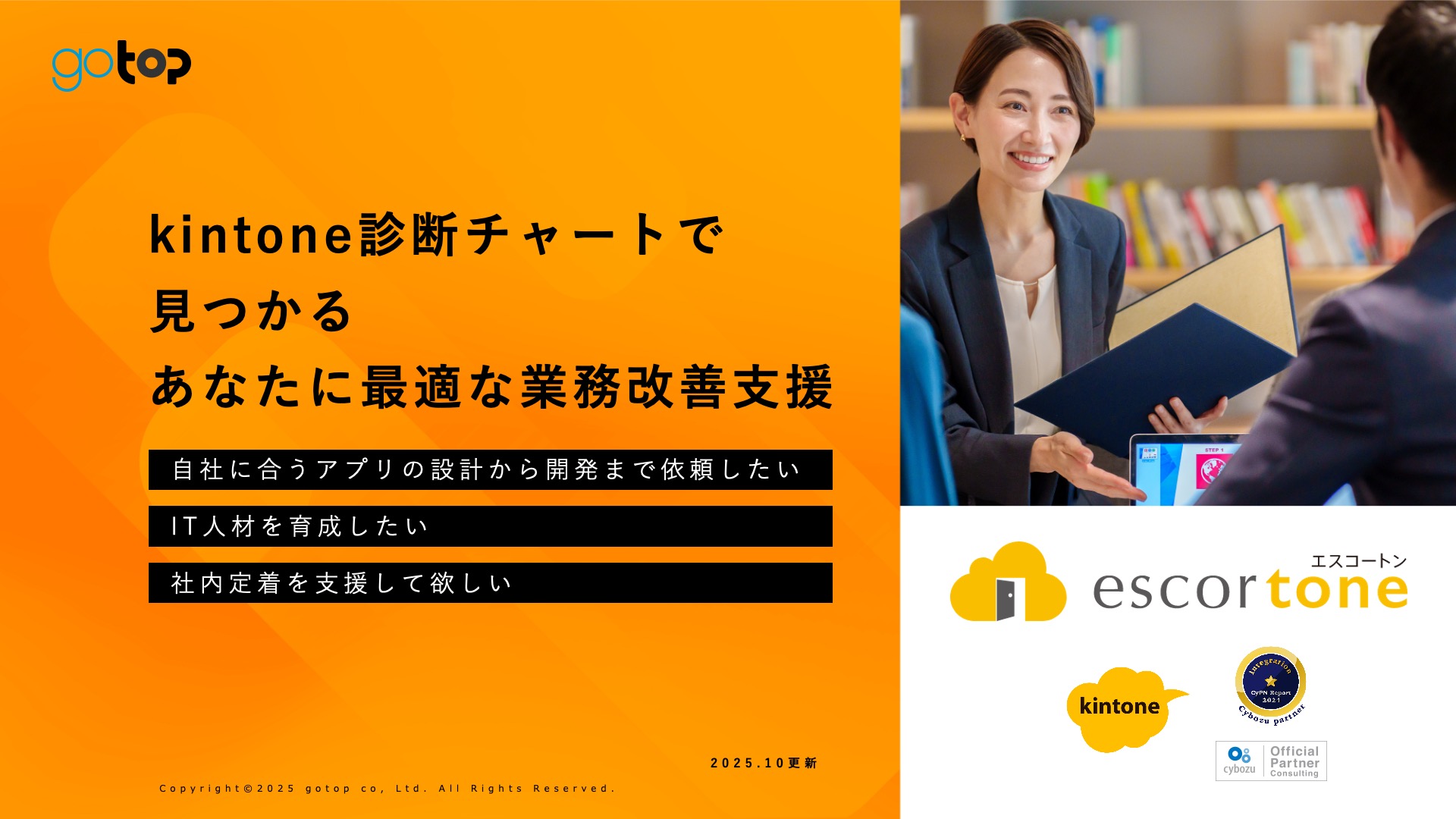 kintone診断チャートで見つかる最適な業務改善支援