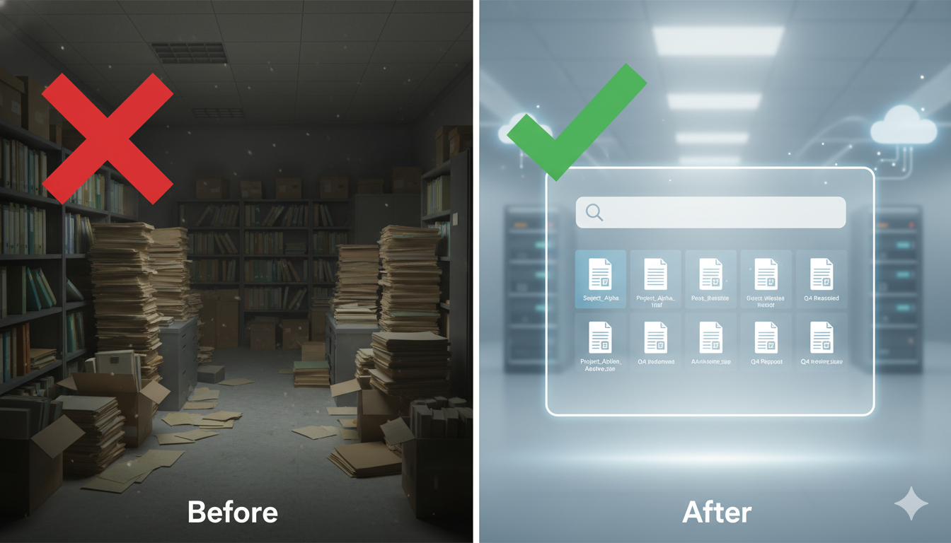 デジタルアーカイブのビフォアーアフター