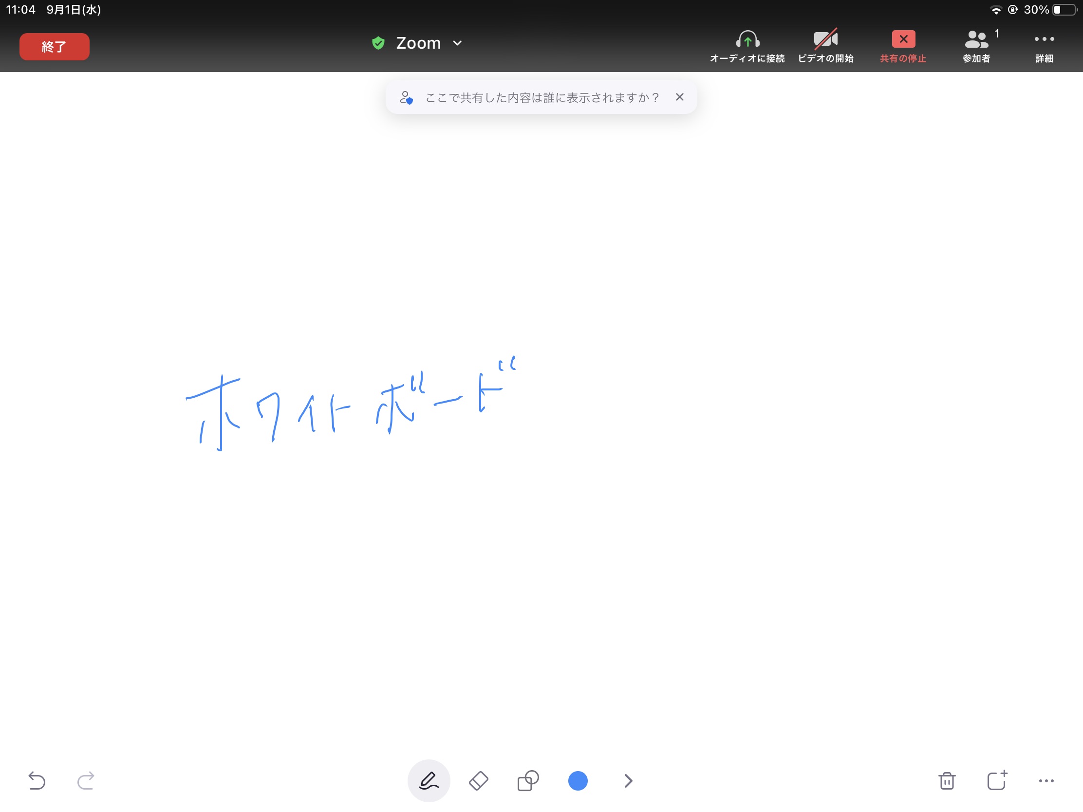 iPadwebinarホワイトボード画像